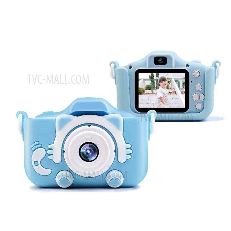 X2C 2.0 inch Screen Kids Digital Camera 1080P Video Photo Game Children's Camera with 400mAh Battery - Blue